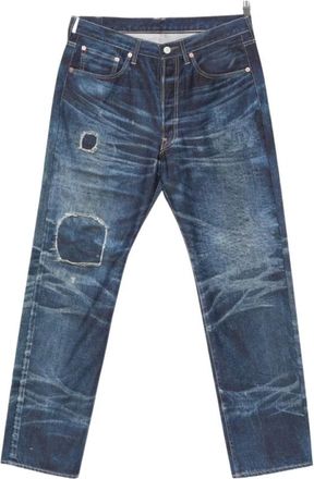 Junya Watanabe Wqp 9031001 Broeken - Heren - Regular Fit Jeans - Blauw - M - Katoen - Jeans