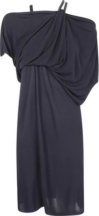 Tom Ford One-Shoulder Gedrapeerde Jurk - Dames - Feestkleedjes - Zwart - M - Kleedjes