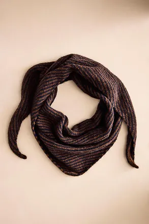 Terrain Striped Triangle Scarf