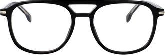 HUGO BOSS 1755 Square Frame - Heren - Brillen - Zwart - 54 MM - Accessoires