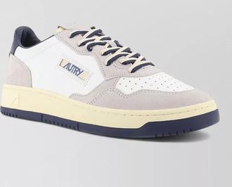 Autry leather and suede low-top sneakers