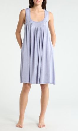 Papinelle Sleepwear Kate Pleat Front Chemise in Soft Lavender at Nordstrom, Size X-Large