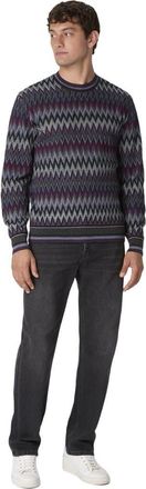 Missoni Crew Neck Sweater With 3d Zigzag Pattern in Multicoloured at Nordstrom, Size 52 It