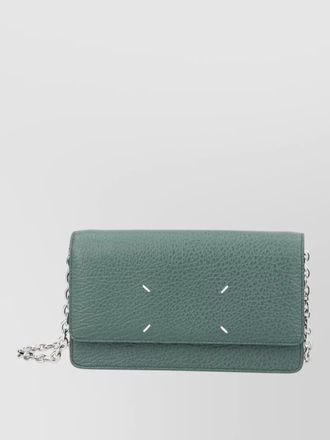 Maison Margiela four stitches chain strap leather wallet