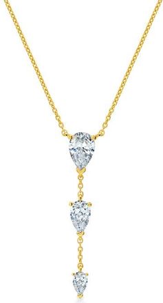 Crislu Oppulent Drops Y-Necklace in Gold at Nordstrom