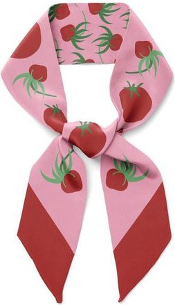 Centinelle Tomatoes Twilly Ribbon Scarf in Red at Nordstrom