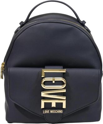 Love Moschino PU Rugzak - Dames - Rugzakken - Zwart - ONE Size - Tassen