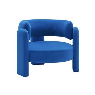 Sweeek Sill&oacute;n tr&iacute;pode en tela tipo fieltro, azul