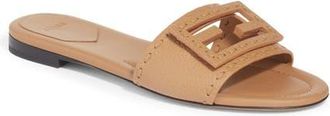 Fendi Signature Slide Sandal in Cammello Bag at Nordstrom, Size 40.5