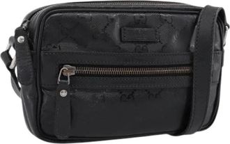 Gucci Pre-owned Vintage Shoulder Bag - Dames - Vintage Schoudertas - Zwart - ONE Size - Leer - Vintage