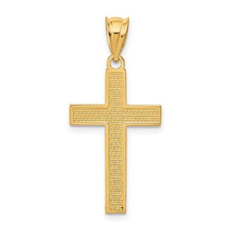 Diamond2Deal 14k Yellow Gold Cross Pendant