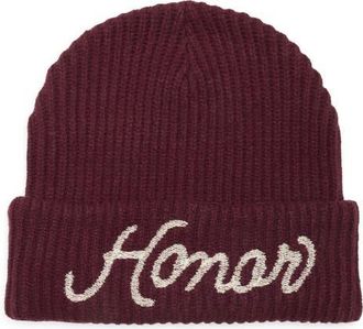 Honor The Gift Chunky Knit Cuffed Beanie in Berry at Nordstrom