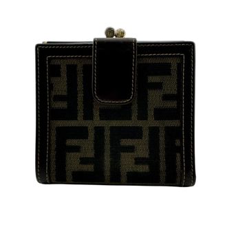 Fendi Brown Zucca Canvas Wallet (Bi-Fold) (Pre-Owned)
