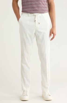 T.R. Premium Slim Fit Trousers in White at Nordstrom Rack, Size 40