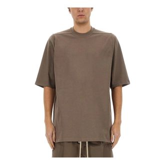 Rick Owens T-Shirts, male, Gray, Size: M Jumbo SS T