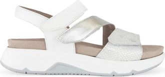 Gabor Sandalen - Dames - Sandalen - Grijs - 40 EU - Leer - Schoenen