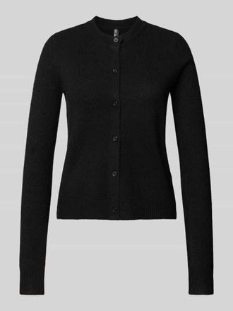 Pieces Regular Fit Strickjacke mit Woll-Anteil Modell MALOU in BLACK, Größe XS