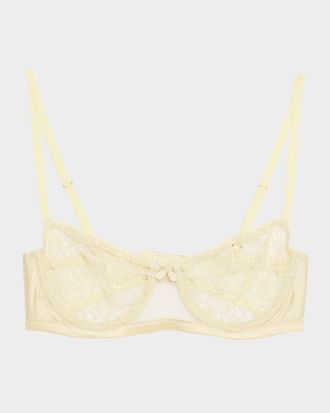Kiki De Montparnasse Vinca Beaded Floral Lace Balconette Bra
