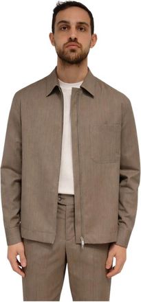 Pantaloni Torino Over Jacket - Heren - Zomerjassen - Beige - M - Katoen - Jassen