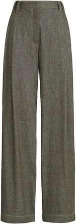 Brunello Cucinelli Dames, Broeken, Grijs, Maat: L