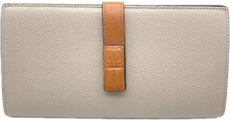 Loewe Tweedehands leren portemonnees - Dames - Vintage Accessoires - Grijs - ONE Size - Vintage