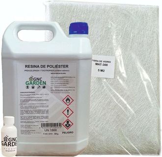 Global Kit Resina De Poliester 5kg Para Reparaciones 11989635