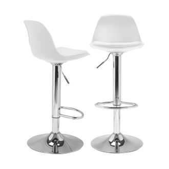 IDMarket Set Di 2 Sgabelli Da Bar Design Bianchi Karl