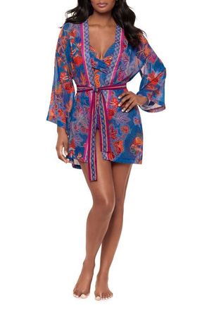 Miraclesuit Decoupage Cover-Up Dress in Multi at Nordstrom, Size Medium