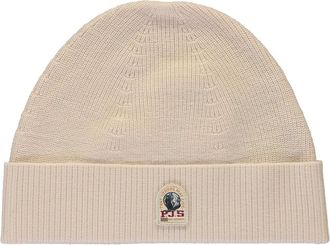 Parajumpers Ribbed Beanie Hat - unisex - Hoeden - Beige - L/Xl - Wol - Accessoires