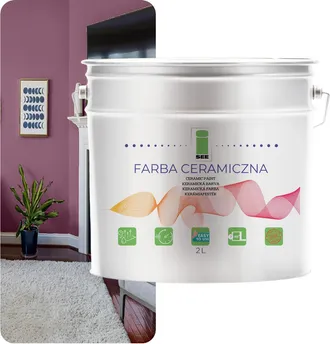 OEM Pintura Cer&aacute;mica Para Paredes, Lavable, Morada, 2 L, Resistente A Las Manchas