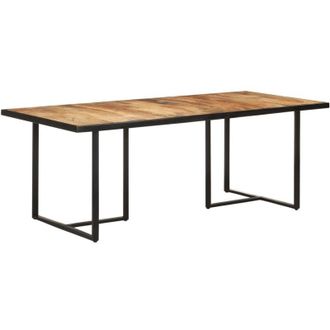 vidaXL Mesa De Comedor Madera De Mango Rugosa 200 Cm Vidaxl