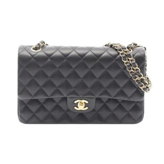 Chanel Pre-owned Vintage Schoudertas - Dames - Pre-owned - Zwart - Maat: ONE Size Leer