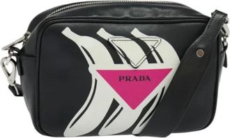 Prada Pre-owned Cross Body Bags, female, Black, Size: ONE SIZE Pre-owned Vintage Cross Body Bag