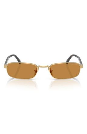 Prada 54mm Rectangular Sunglasses in Dark Honey at Nordstrom