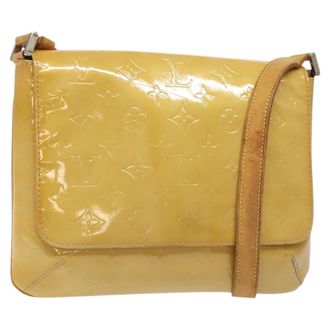Louis Vuitton Thompson Street Monogram Vernis Beige Patent_Leather Handbag (Pre-Owned)