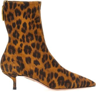 Aquazzura Suede Leather Ankle Womens Boots