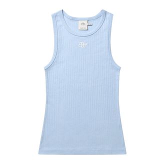 Munthe Top Tezza Azul con Detalle de Logotipo - Tops - Mujer - Azul - L