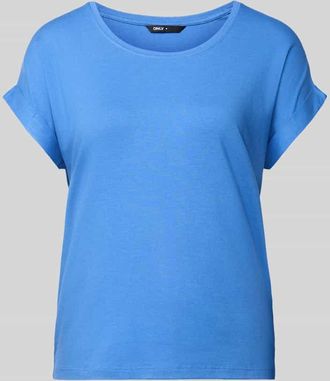 Only Regular Fit T-Shirt aus Viskose-Mix Modell MOSTER in Royal, Gr&ouml;&szlig;e XL