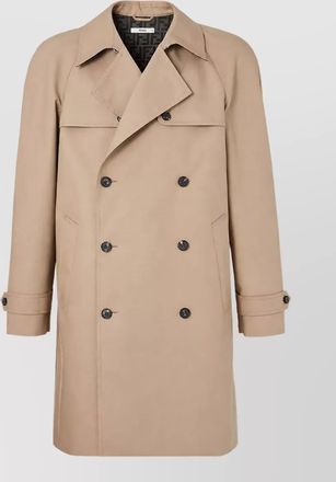Fendi double-breasted midi trench coat