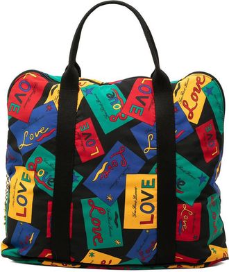 Saint Laurent Pre-owned Saint Laurent Printed Nylon Love Card Tote Ladies DOPUQSGFV3T8TVBR