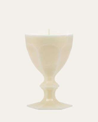 Baccarat Harcourt Goblet Candle, Ivory