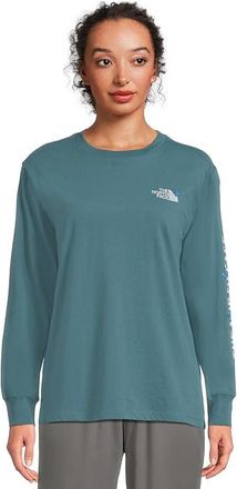 The North Face Evolution Butterfly Long Sleeve T-Shirts - Graphic Womens Clothing Space : 3XL, Cotton