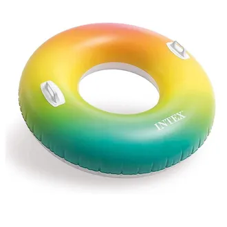 Trade Shop Trade Shop Traesio - Ciambellone Gonfiabile Galleggiante Piscina Mare Arcobaleno Maniglie 122cm 58202