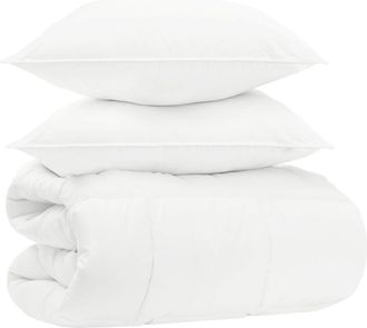 vidaXL Juego De Edred&oacute;n 135 X 220 Cm No Algod&oacute;n, Bamb&uacute;, Poli&eacute;ster Vidaxl