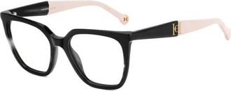 Carolina Herrera Rechthoekig Optisch Montuur - Dames - Accessoires - Zwart - Maat: 53 MM