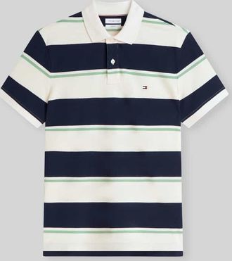 Tommy Hilfiger Regular Fit Poloshirt aus Baumwoll-Mix in Marine, Gr&ouml;&szlig;e XXL