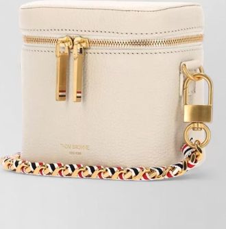 Thom Browne leather clutch bag