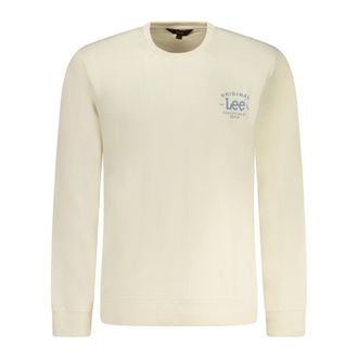 Lee Sweatshirts, male, Beige, Size: 2XL SWS Crew Long Sleeve Sweatshirt