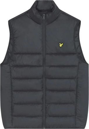 Lyle & Scott Jassen, Heren, Grijs, 2Xl, Polyester, Print Mouwloze Gilet Herfst/Winter Grijs