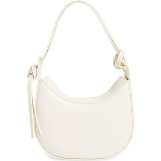 Reformation Mini Rosetta Leather Shoulder Bag in White at Nordstrom